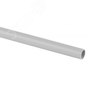 Труба гладкая жесткая ПВХ (серый) d 40мм (3м) Б0036390 ЭРА