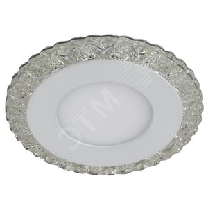 Светильник точечный DK LED 14 SL/WH светодиодный круглый белая подсветка 3+3W прозрачный/белый - фото 1