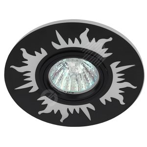 Светильник точечный декоративный cо светодиодной подсветкой MR16, 220V, max 11W, черный DK LD30 BK