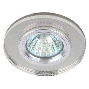 Светильник точечный декоративный cо светодиодной подсветкой MR16, зеркальный DK LD44 SL 3D Б0037355 ЭРА