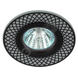 Светильник точечный декоративный cо светодиодной подсветкой MR16, белый/черный DK LD42 WH/BK Б0037381 ЭРА