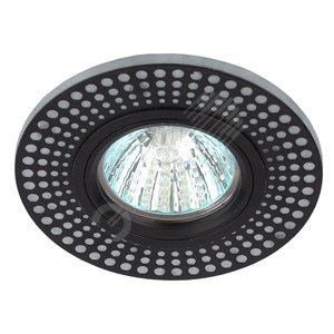 Светильник точечный декоративный cо светодиодной подсветкой MR16, белый/черный DK LD41 WH/BK ЭРА