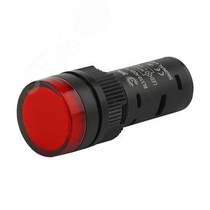 Лампа AD16DS(LED)матрица d16мм красный 24В AC/DC