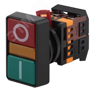 Изображение товара Кнопка РPВВ-30N ''I-O'' d30мм неон/240В 1з+1р (шт)