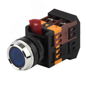 Купить Кнопка зеленая ABLFS-22 1з+1р плоская с подсветкой неон 240В ...