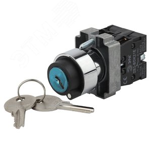 Изображение товара Переключатель LAY5-BG45 на 2 положения с ключом без фиксации (шт)