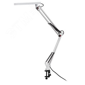 Изображение товара Светильник настольный ДНБ 8W NLED-507-8W-W светодиодный на струбцине белый (шт)