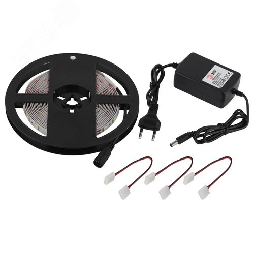 Комплект светодиодной ленты 14,4Вт/м 12В 6500К IP20 60LED/м 5050kit-14,4-60-12-IP20-6500-5m - фото 2