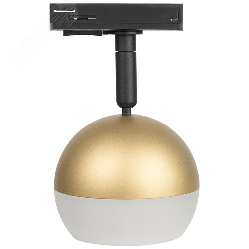 Светильник трековый TR46 - GX53 MG однофазный под лампу GX53 матовое золото под лампу GX53, лампа в комплект не входит - фото 6