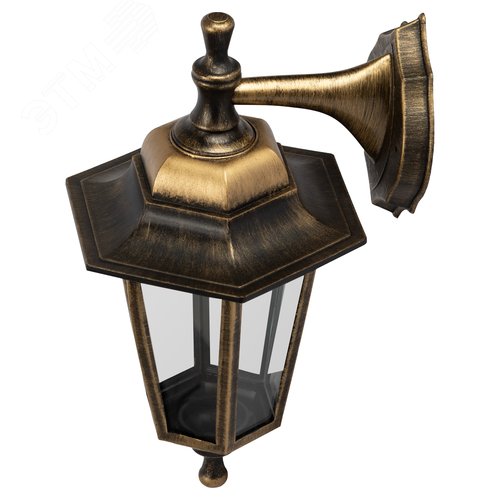 Светильник настенный НБУ 06-60-001 шестигранный под бронзу IP44 Е27 max60Вт - фото 3