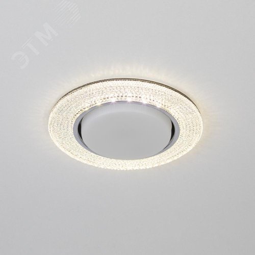 Светильник встраиваемый со светодиодной подсветкой DK LD53 WH GX53 белый - фото 8