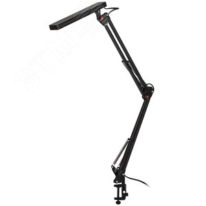 Светильник настольный NLED-507-8W-BK светодиодный на струбцине чёрный - фото 1