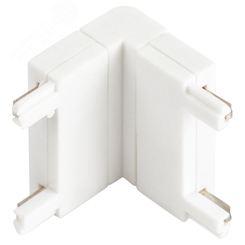 Коннектор угловой внутренний для тонкого магнитного шинопровода белый TRM-S5-CCW WH - фото 1