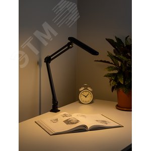 Светильник настольный светодиодный на струбцине черный NLED-441-7W-BK - фото 7