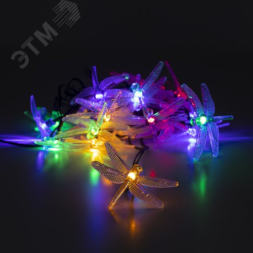 Гирлянда садовая ERASF22-16 Стрекоза на солнечной батарее 5,8 м - фото 3