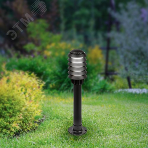 Светильник садово-парковый НТУ 01-60-014 Поллар напольный черный IP54 Е27 max60Вт h650мм - фото 10