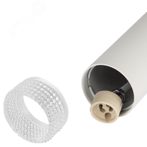 Светильник подвесной (подвес) PL18 WH/CL MR16 GU10 потолочный цилиндр белый, прозрачный - фото 5