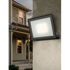 Прожектор светодиодный ДО-50 Вт 4000К 4000 Лм IP65 черный 50w нейтральный 200-240В LPR-023-0-40K-050 - фото 6