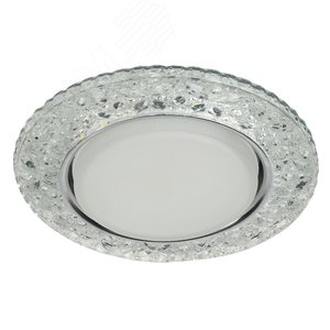 Светильник точечный декоративный cо светодиодной подсветкой Gx53, прозрачный DK LD25 SL/WH - фото 2