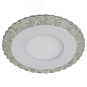 Светильник точечный DK LED 14 SL/WH светодиодный круглый белая подсветка 3+3W прозрачный/белый - фото 3