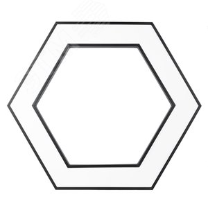 Светильник светодиодный Geometria Hexagon SPO-123-B-40K-045 45Вт 4000К 2500Лм IP40 600*600*80 черный подвесной Б0050555 ЭРА - 3