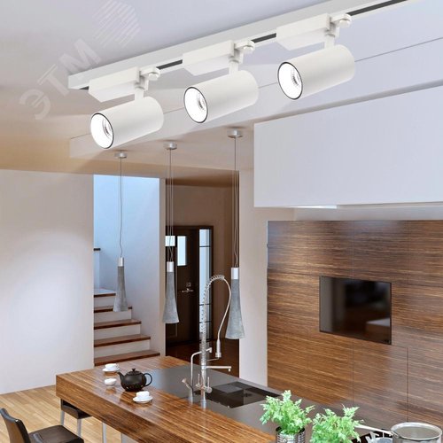 Светильник трековый трёхфазный SТR-30-36-40K-W40 узкий луч 4000K белый - фото 8