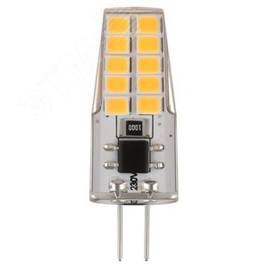 Лампа светодиодная LED 2,5 Вт 200Лм 4000К капсула нейтральный G4 170-265В LED-JC-2,5W-220V-SLC-840-G4 Standart - фото 3