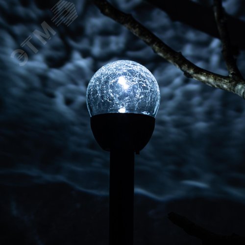 Светильник уличный Капля на солнечной батарее холодный белый высота 33 см 1 LED ERASF23-15 - фото 5