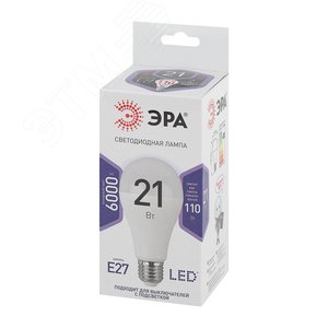 Лампа светодиодная LED 21 Вт 1680Лм 6000К груша холодный E27 170-265В LED A65-21W-860-E27 Standart - фото 2