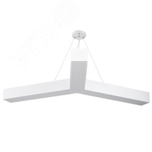 Изображение товара Светильник светодиодный Geometria Igrek SPO-144-W-40K-066 66Вт 4000К 4000Лм IP40 1200х1200х80 белый подвесной (шт)