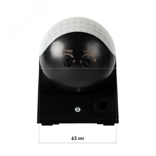 Датчик движения настенный инфракрасный 1200 Вт 180 градусов IP44, черный MD 011 - фото 10