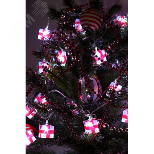 Гирлянда LED нить подарки 3 м холодный свет 220 V IP20 24/192 ENIN-3P - фото 5