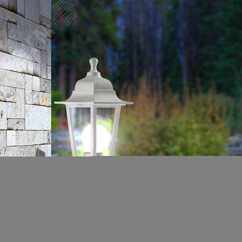 Светильник настенный НБУ 06-60-001 шестигранный белый IP44 Е27 max60Вт - фото 13