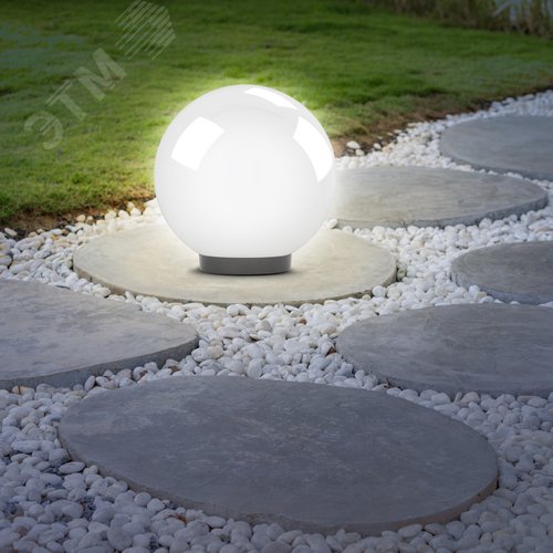 Светильник на опору/кронштейн НТУ 02-60-201 шар белый призма IP44 Е27 max60Вт d200mm - фото 10