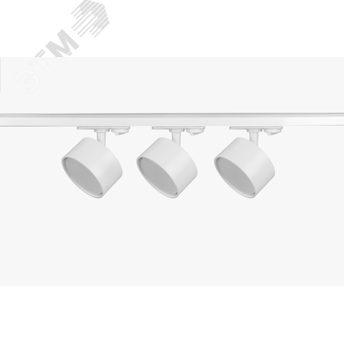 Светильник трековый однофазный набор из 3х шт. под лампу GX53, шинопровод 80 см. Белый TR71-SET3-GX53-WH - фото 1