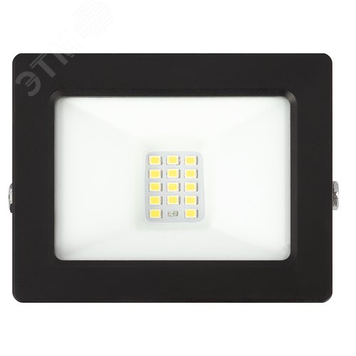 Прожектор светодиодный ДО-20 Вт 6500К 1600 Лм IP65 встроенное фотореле 200-240В черный корпус 20w холодный LPR-042-3-65K-020 - фото 2