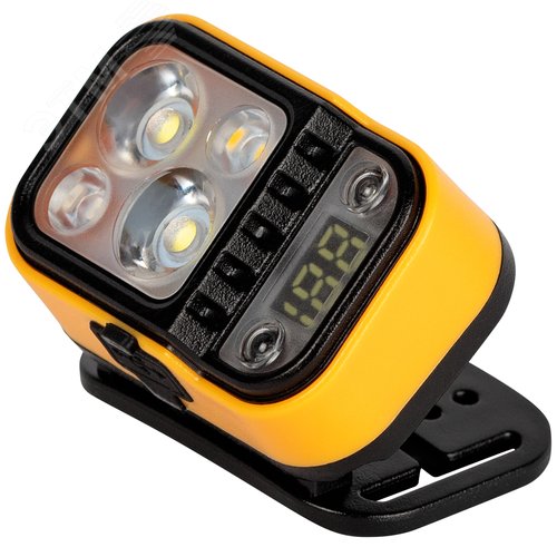 Фонарь налобный светодиодный Рабочие Практик GA-813 аккумуляторный 3+3 Bт сенсорное управление дисплей 4 режима - фото 10