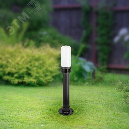 Светильник садово-парковый НТУ 01-60-011 Поллар напольный черный IP54 Е27 max60Вт h640мм - фото 9