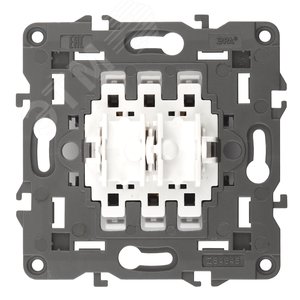 Изображение товара Переключатель для жалюзи (кноп), 10АХ-250В, Эра12, механизм (10/100/3000)12-1110-99 (шт)