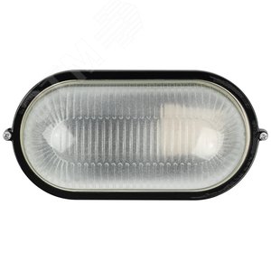 Изображение товара Светильник НБП 04-60-001 Акватермо алюминий/стекло IP54 E27 max 60 Вт 212х105 овал черный (шт)