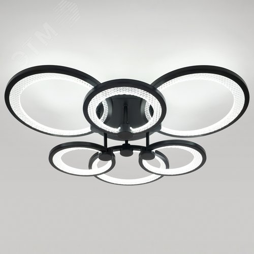 Светильник светодиодный потолочный ДПБ-117Вт 5112Лм Модерн С ДУ Odry CLL-1-117-RC BK - фото 3