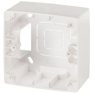 Изображение товара Коробка накладного монтажа 1 пост, Эра12, перламутр (20/200/1600) 12-6101-15 (шт)