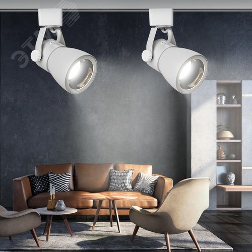 Светильник трековый однофазный TR38-GU10 WH MR16 Белый - фото 7