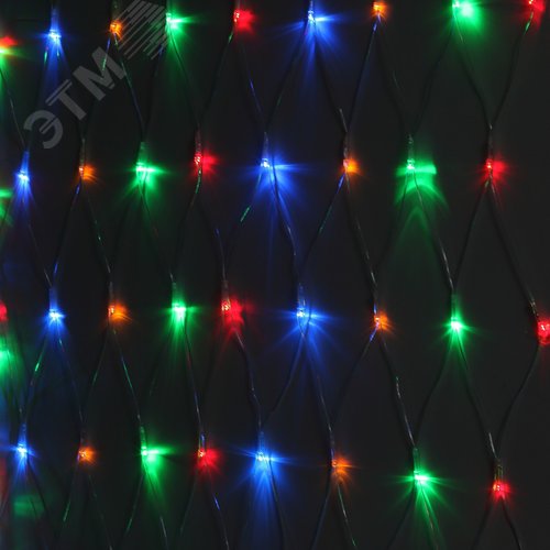 Гирлянда LED Сеть 1,8 мx1,5 м ENIS-01M мультиколор, мульти режим, 220 V, IP20 60/540 - фото 3