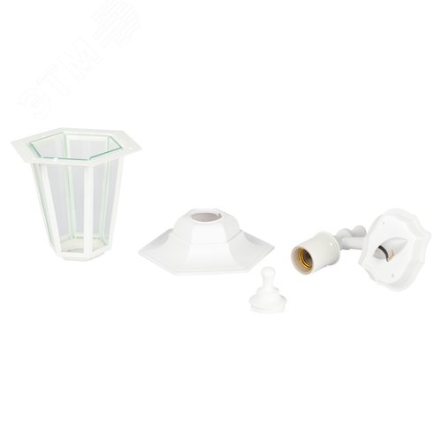 Светильник настенный НБУ 06-60-001 шестигранный белый IP44 Е27 max60Вт - фото 15