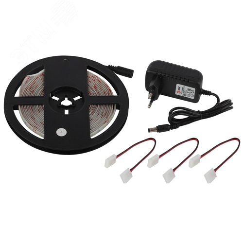 Комплект светодиодной ленты 4,8Вт/м 12В 6500К IP65 60LED/м 2835kit-4,8-60-12-IP65-6500-5m - фото 2