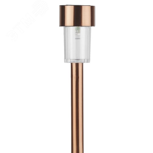 Светильник уличный SL-SS30-CPR-M на солнечной батарее, нержавеющая сталь, медный, 32 см (комплект 12 шт. под МП) - фото 1
