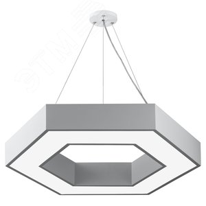 Изображение товара Светильник LED Geometria Hexagon SPO-124-W-40K-051 51 Вт 4000К 800х800х80 белый подвесной драйвер внутри (шт)