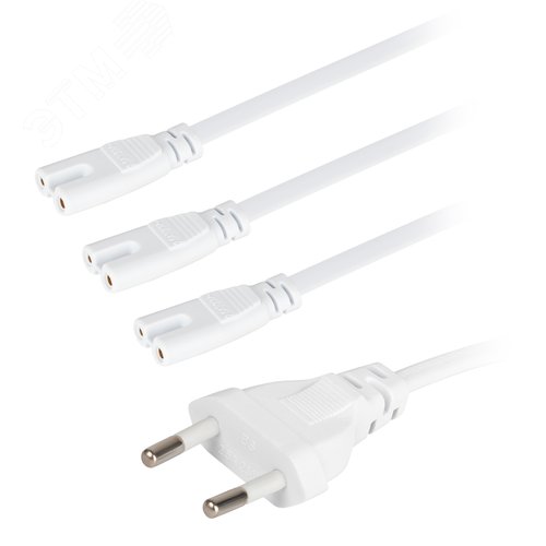 Разветвитель сетевой для линейных светильников ДБО на 3 точки с таймером 4, 8, 12H 3х IEC C7 2pin 2m+timer - фото 5