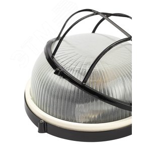 Светильник НБП 03-100-002 Акватермо алюминий/стекло решетка IP54 E27 max 100Вт D240 круг черный - фото 7